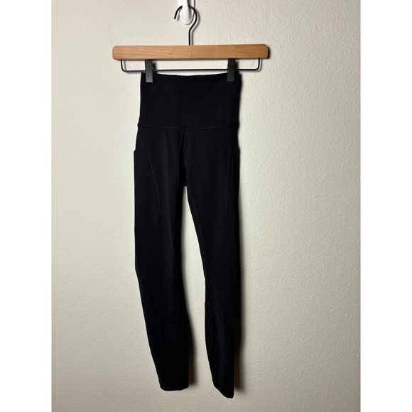 Lululemon Pants - Lululemon Wunder Train High-Rise Tight with Pockets 25" Black LW5GJ4S Size 0